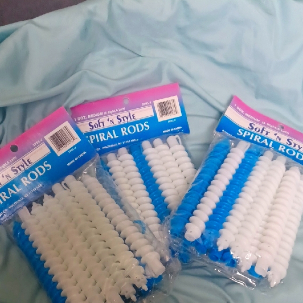 NWT HAIR Spiral Rods Medium Curl 3 Dz